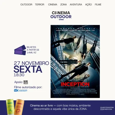 Cinema Outdoor by ZONA - Sessão 18h30