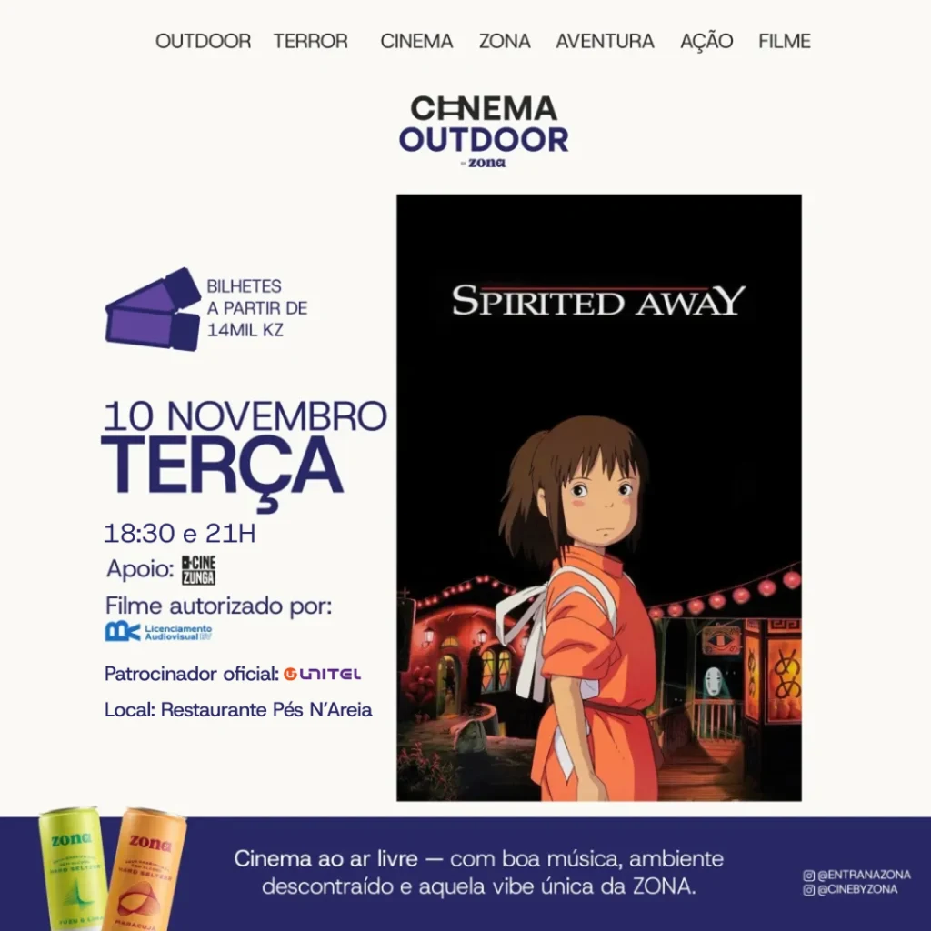 Cinema Outdoor by ZONA - Sessão 21h00