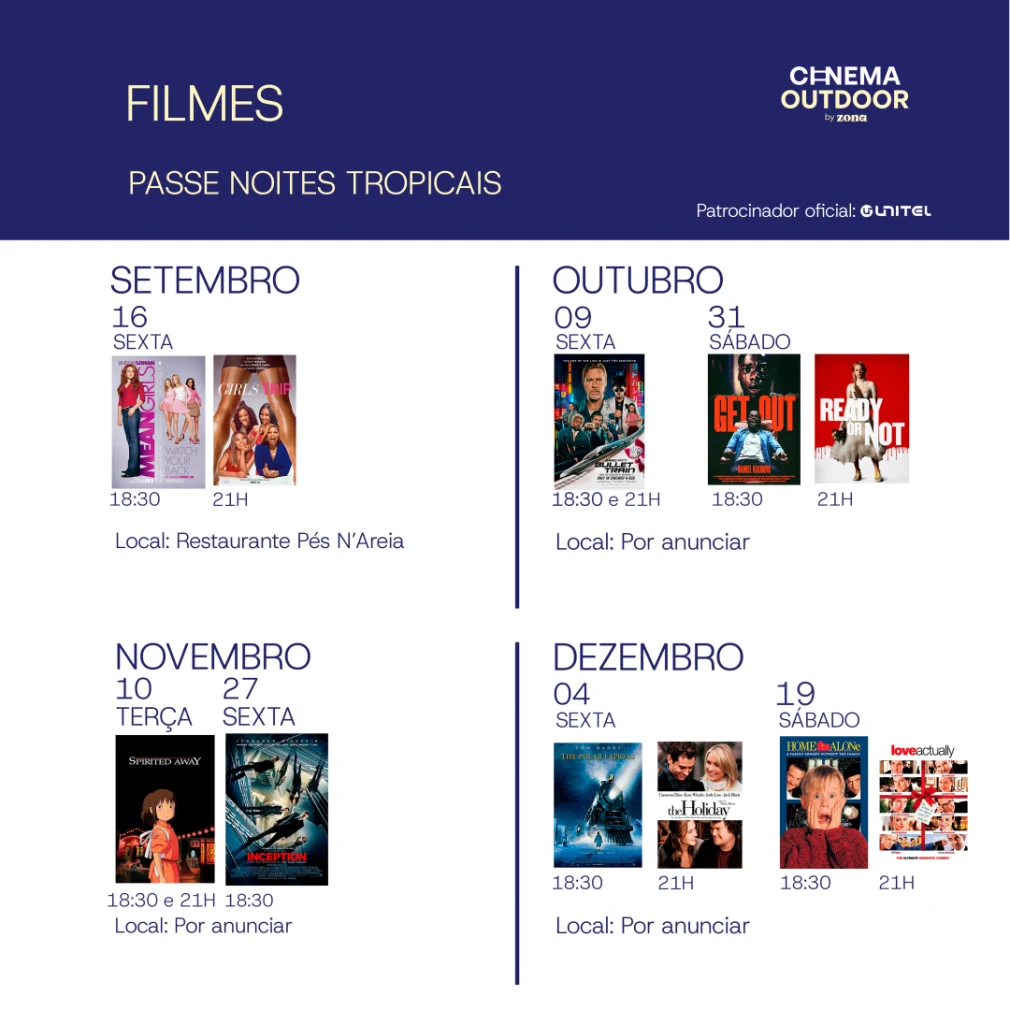 Cinema Outdoor by ZONA - Pass Noites Tropicais