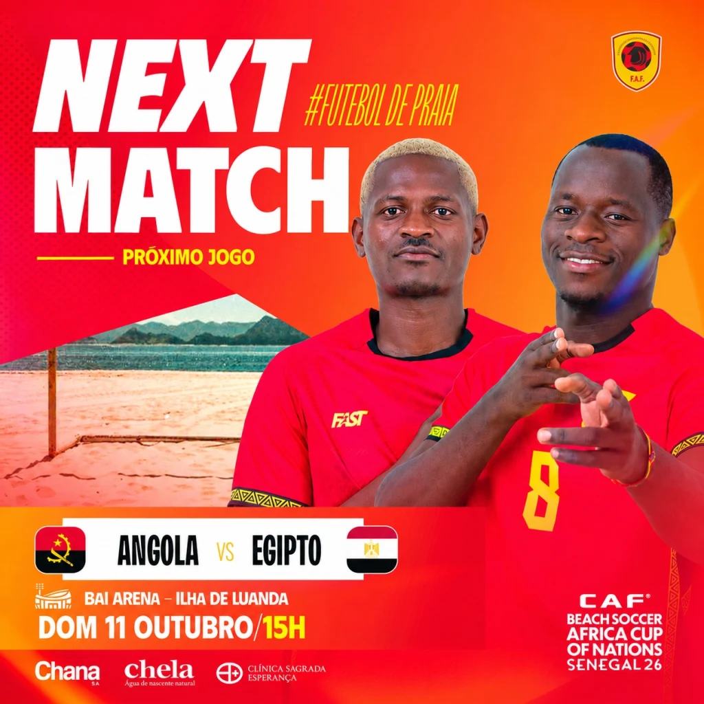 Angola vs Egpito - Futebol de Praia